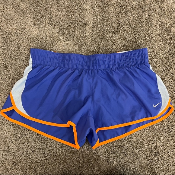 Nike Pants - Nike Women's Athletic Shorts in Blue and Orange